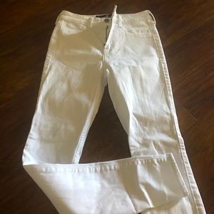 Hollister white jean leggings